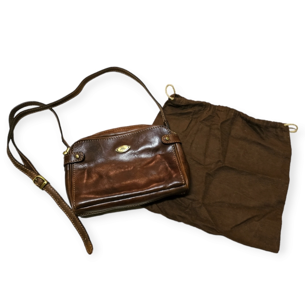 The Bridge by Firenze Vintage Leather Shoulder Bag - Mini Borsa a tracol…